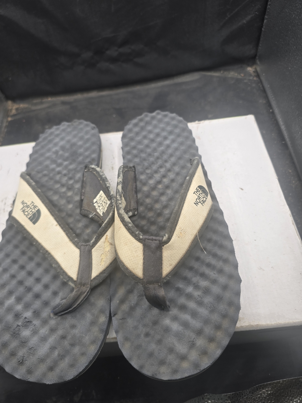 The North Face‎ Black & Beige Flip Flop Sandals